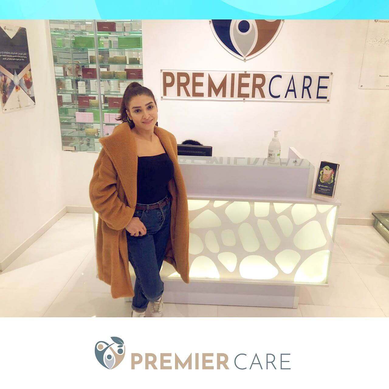 The beautiful star Rogena in Premier Care clinic following her Oligo check up, after which she took all the needed vitamins through the IV therapy